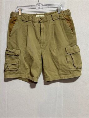 Orvis Men's Olive Green Cargo Shorts
